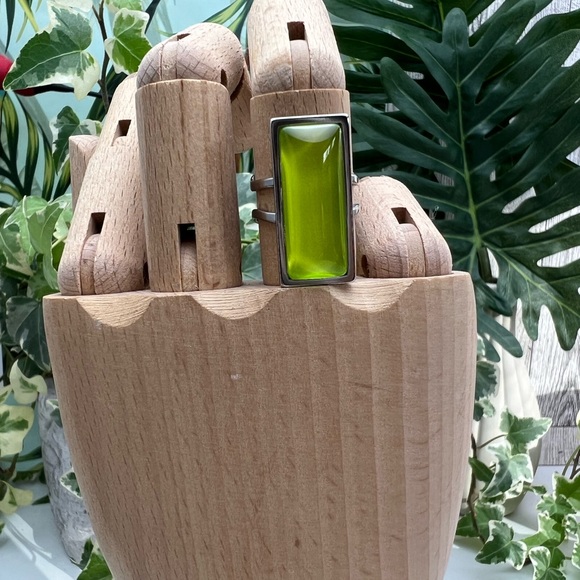 Elegant Rectangular Statement Rings - Classic Minimalist Ring - Picture 7 of 14